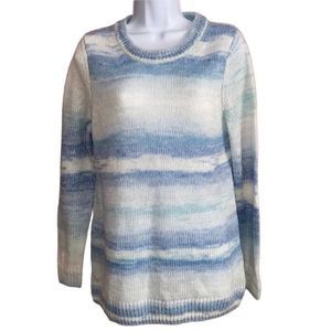 GAP NWT oversized blue & white sweater size small